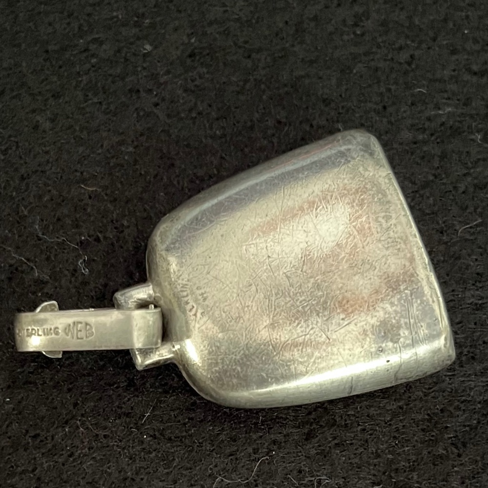 VINTAGE BABY TEETHING RING STERLING - Picture 3 of 3